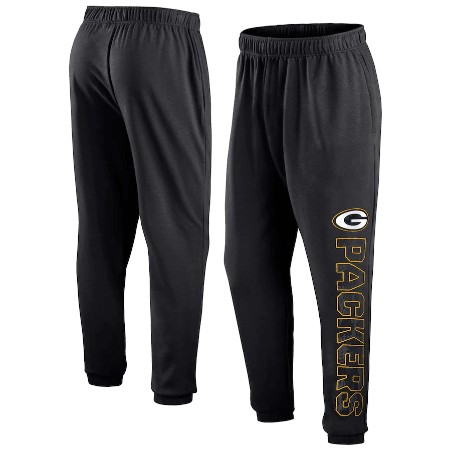 Men's Green Bay Packers Black From Tracking Sweatpants Men's Green Bay Packers Black From Tracking Sweatpants